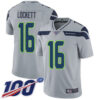 Nike Seahawks #16 Tyler Lockett Grey Alternate Men’s Stitched NFL 100th Season Vapor Limited Jersey