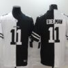 Men’s New England Patriots #11 Julian Edelman White Black Peaceful Coexisting 2020 Vapor Untouchable Stitched NFL Nike Limited Jersey