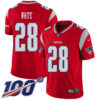 Nike Patriots #28 James White Red Men’s Stitched NFL Limited Inverted Legend 100th Season Jersey