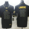 Men’s Jacksonville Jaguars #16 Trevor Lawrence Black Golden Edition Stitched NFL Nike Limited Jersey