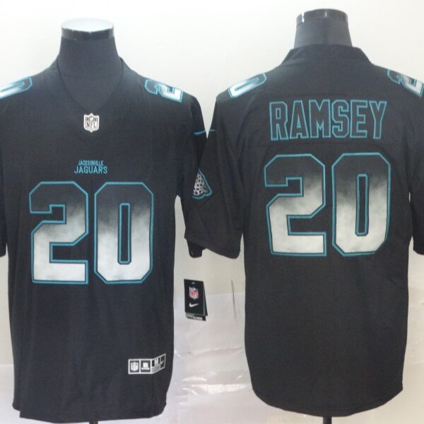 Nike Jaguars 20 Jalen Ramsey Black Arch Smoke Vapor Untouchable Limited Jersey