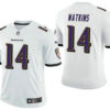 Men’s Baltimore Ravens #14 Sammy Watkins White 2021 Vapor Untouchable Stitched NFL Nike Limited Jersey