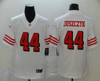 Men’s San Francisco 49ers #44 Kyle Juszczyk White New 2018 Color Rush Vapor Untouchable Limited Jersey
