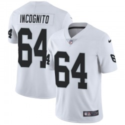 Men’s Las Vegas Raiders #64 Richie Incognito Limited White Vapor Untouchable Jersey