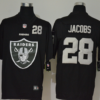 Men’s Las Vegas Raiders #28 Josh Jacobs Black 2020 Big Logo Number Vapor Untouchable Stitched NFL Nike Fashion Limited Jersey