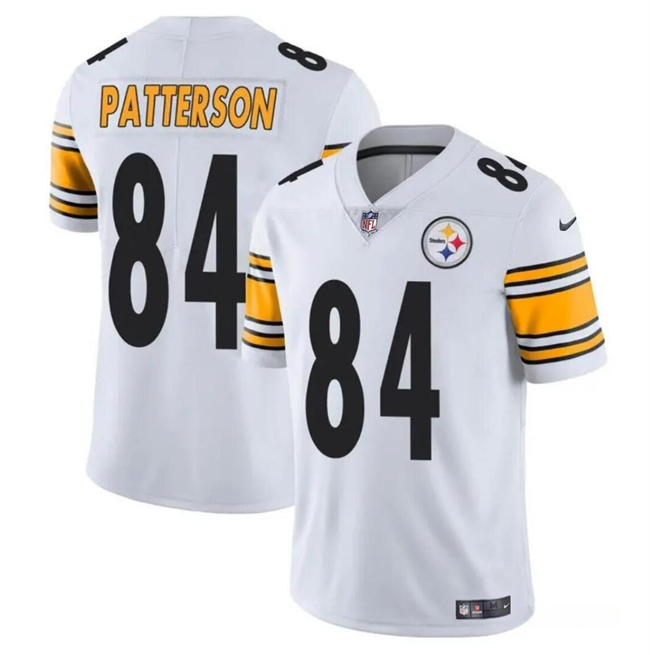 Men’s Pittsburgh Steelers #84 Cordarrelle Patterson White Vapor Untouchable Limited Football Stitched Jersey