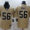 Men’s New Orleans Saints #56 Demario Davis Gold 2019 Inverted Legend Stitched NFL Nike Limited Jersey