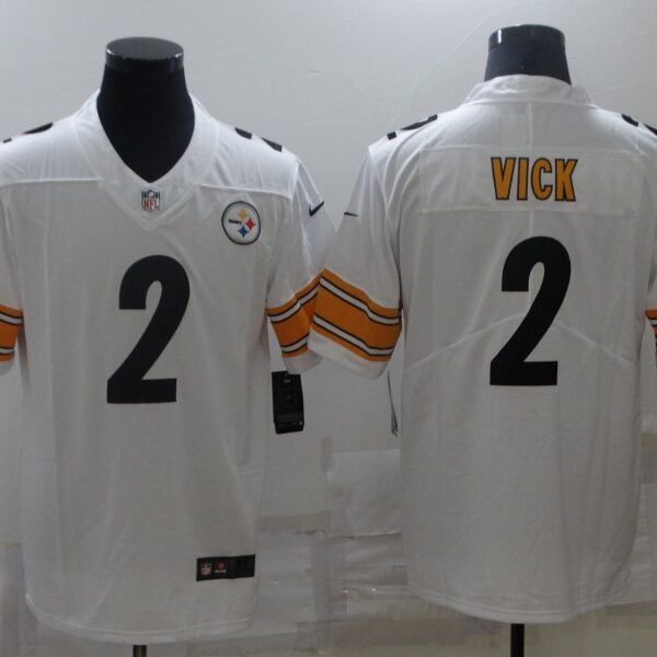 Men’s Pittsburgh Steelers #2 Mike Vick White 2021 Vapor Untouchable Stitched NFL Nike Limited Jersey