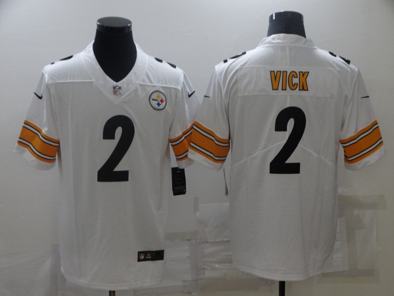 Men’s Pittsburgh Steelers #2 Mike Vick White 2021 Vapor Untouchable Stitched NFL Nike Limited Jersey