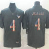 Men’s Houston Texans #4 Deshaun Watson 2019 Black Salute To Service USA Flag Fashion Limited Jersey