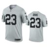Men’s Las Vegas Raiders #23 Kenyan Drake Silver Inverted Legend Nike Jersey