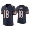 Men’s Navy Chicago Bears #18 Jesse James Vapor untouchable Limited Stitched Jersey