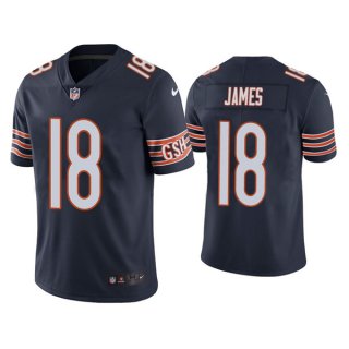 Men’s Navy Chicago Bears #18 Jesse James Vapor untouchable Limited Stitched Jersey