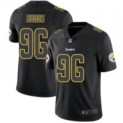 Men’s Pittsburgh Steelers #96 Isaiah Buggs Limited Black Impact Jersey