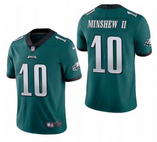 Men’s Philadelphia Eagles #10 Gardner Minshew II Green Vapor Untouchable Limited Stitched Jersey