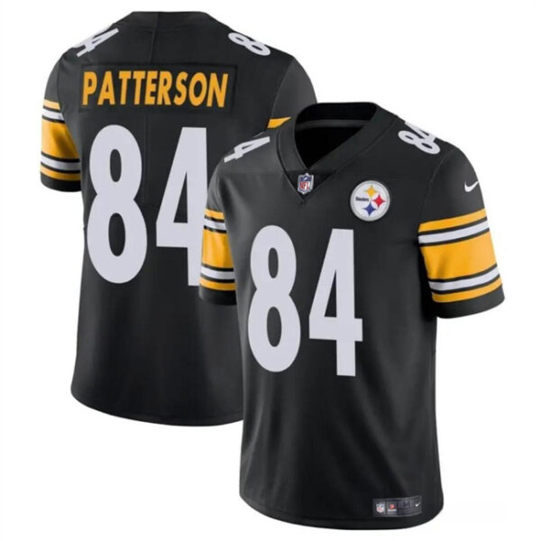Men’s Pittsburgh Steelers #84 Cordarrelle Patterson Black Vapor Untouchable Limited Football Stitched Jersey