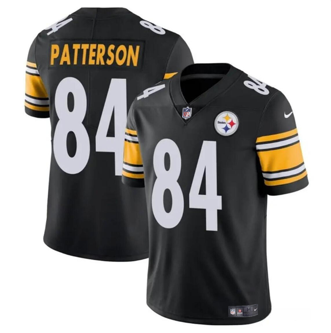 Men’s Pittsburgh Steelers #84 Cordarrelle Patterson Black Vapor Untouchable Limited Football Stitched Jersey