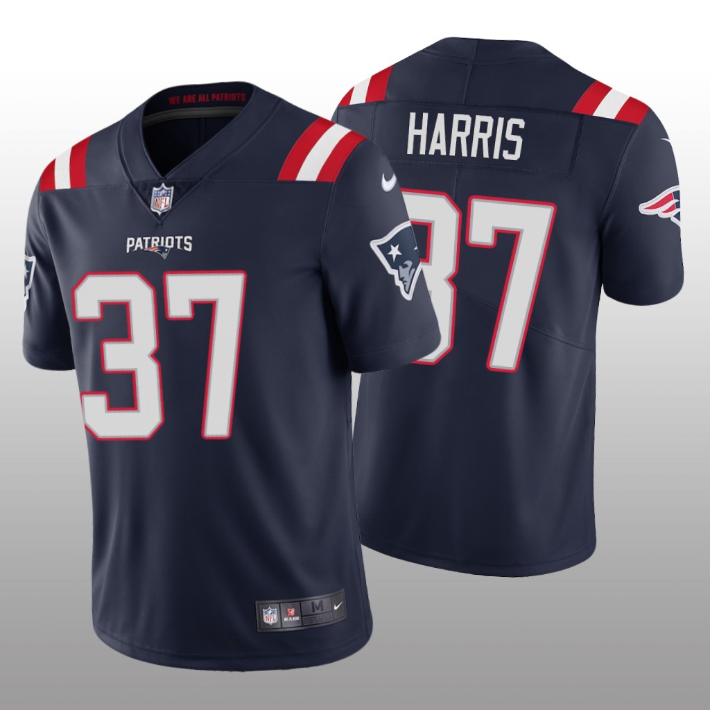 Men’s New England Patriots #37 Damien Harris Navy 2020 Vapor Limited Jersey