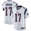 Nike Patriots #17 Antonio Brown White Men’s Stitched NFL Vapor Untouchable Limited Jersey