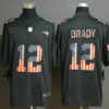 Men’s New England Patriots #12 Tom Brady 2019 Black Salute To Service USA Flag Fashion Limited Jersey