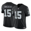 Men’s Las Vegas Raiders #15 Gardner Minshew II Black 2024 F.U.S.E. Football Stitched Jersey