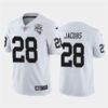 Nike Las Vegas Raiders 28 Josh Jacobs White 2020 Inaugural Season Vapor Untouchable Limited Jersey