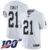 Nike Raiders #21 Gareon Conley White Men’s Stitched NFL 100th Season Vapor Limited Jersey