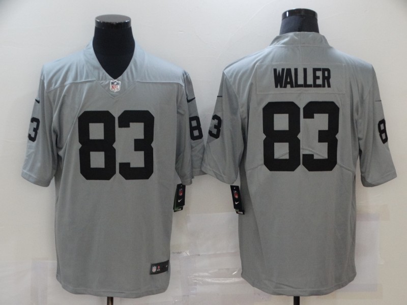 Men’s Las Vegas Raiders #83 Darren Waller Nike Gray Gridiron 2018 Vapor Untouchable NFL Gray Limited Jersey