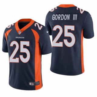 Men’s Navy Denver Broncos #25 Melvin Gordon III Vapor Untouchable Limited Stitched Jersey