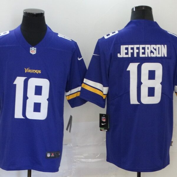 Men’s Minnesota Vikings #18 Justin Jefferson Purple 2020 Vapor Untouchable Stitched NFL Nike Limited Jersey