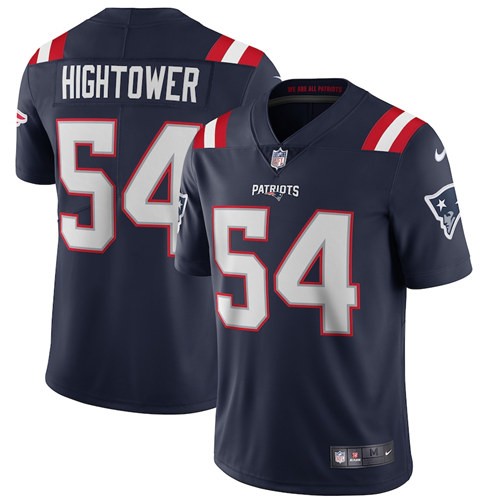 Men’s New England Patriots #54 Dont’a Hightower Navy Blue 2020 NEW Vapor Untouchable Stitched NFL Nike Limited Jersey