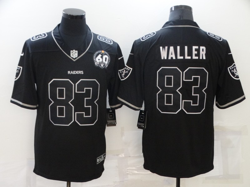 Men’s Las Vegas Raiders #83 Darren Waller Black Shadow 2021 Vapor Untouchable Stitched Nike Limited Jersey