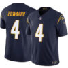 Men’s Los Angeles Chargers #4 Gus Edwards Navy 2024 F.U.S.E. Vapor Limited Football Stitched Jersey