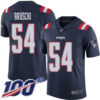 Nike Patriots #54 Tedy Bruschi Navy Blue Men’s Stitched NFL Limited Rush 100th Season Jersey