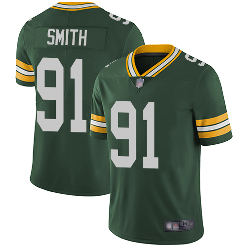 Packers #91 Preston Smith Green Team Color Men’s Stitched Football Vapor Untouchable Limited Jersey