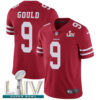 Nike 49ers #9 Robbie Gould Red Super Bowl LIV 2020 Team Color Men’s Stitched NFL Vapor Untouchable Limited Jersey