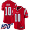Nike Patriots #10 Josh Gordon Red Men’s Stitched NFL Limited Inverted Legend 100th Season Jersey