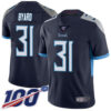Nike Titans #31 Kevin Byard Navy Blue Team Color Men’s Stitched NFL 100th Season Vapor Limited Jersey