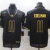 Men’s New England Patriots #11 Julian Edelman Black Gold 2020 Salute To Service Stitched NFL Nike Limited Jersey