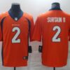 Men Denver Broncos 2 Surtain ii Orange Nike Vapor Untouchable Limited 2021 NFL Jersey