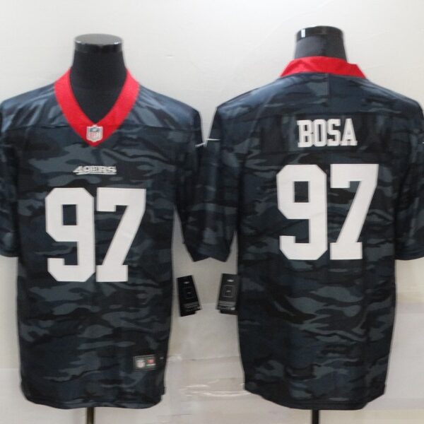 Men’s San Francisco 49ers #97 Nick Bosa 2020 Camo Limited Stitched Nike NFL Jersey