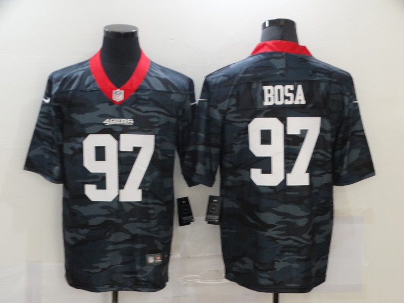 Men’s San Francisco 49ers #97 Nick Bosa 2020 Camo Limited Stitched Nike NFL Jersey