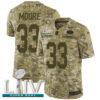 Nike 49ers #33 Tarvarius Moore Camo Super Bowl LIV 2020 Men’s Stitched NFL Limited 2018 Salute To Service Jersey