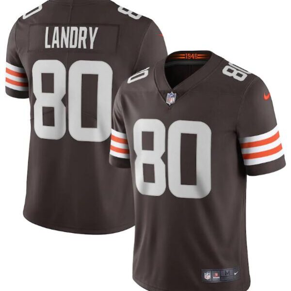 Nike Cleveland Browns #80 Jarvis Landry Brown 2020 New Vapor Untouchable Limited Jersey