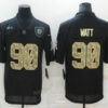Men’s Pittsburgh Steelers #90 T. J. Watt Black Camo 2020 Salute To Service Stitched NFL Nike Limited Jersey