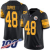 Nike Steelers #48 Bud Dupree Black Men’s Stitched NFL Limited Rush 100th Season Jersey