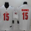 Men’s Kansas City Chiefs #15 Patrick Mahomes NFL Pro Line White Jersey