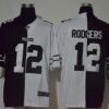 Men’s Green Bay Packers #12 Aaron Rodgers Black White Peaceful Coexisting 2020 Vapor Untouchable Stitched NFL Nike Limited Jersey