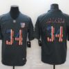 Men’s Las Vegas Raiders #34 Bo Jackson 2019 Black Salute To Service USA Flag Fashion Limited Jersey