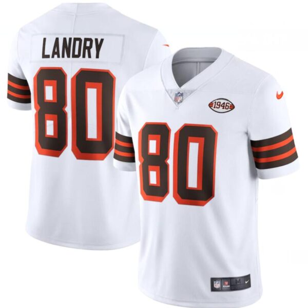Nike Browns 80 Jarvis Landry White 1946 Collection Alternate Vapor Limited Jersey